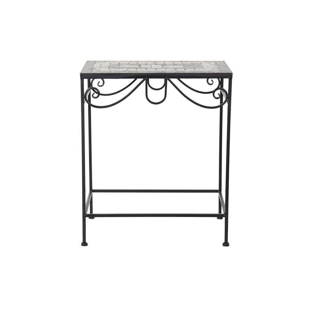 2 tooli komplekt DKD Home Decor Keraamiline Must Mitmevärviline Rauatöö (2 pcs) (48 x 30 x 58 cm) hind ja info | Diivanilauad | kaup24.ee