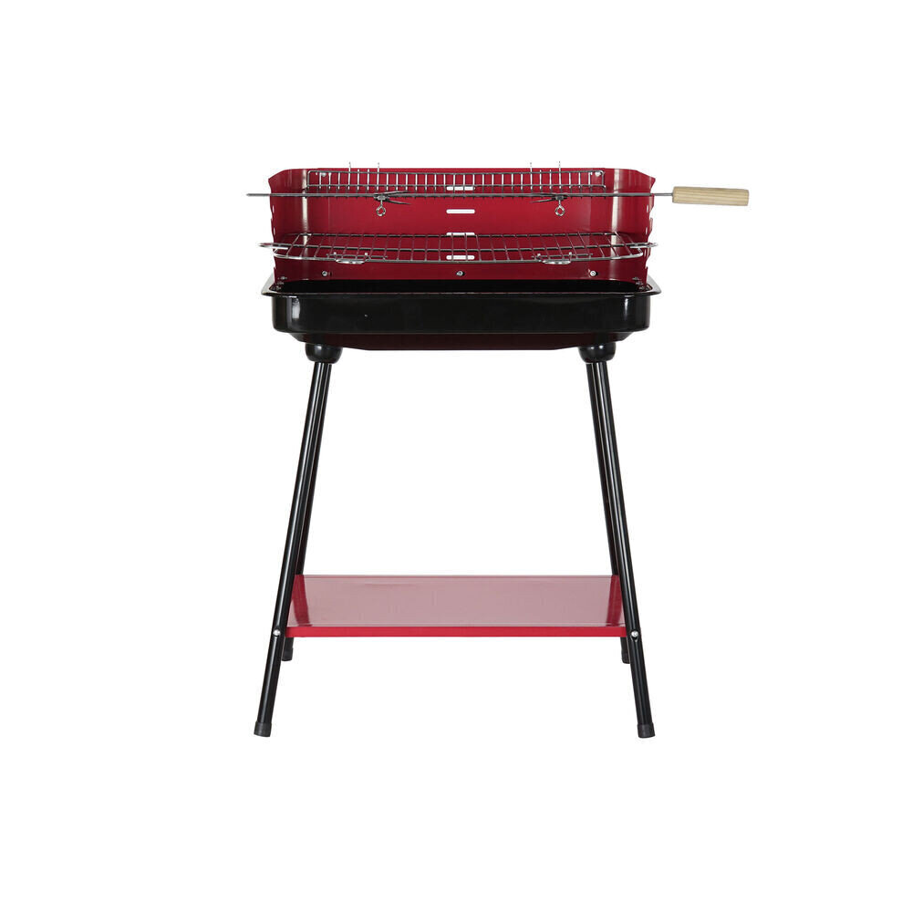 Jalgadega Söegrill DKD Home Decor Punane Teras (53 x 37 x 80 cm) hind ja info | Grillid | kaup24.ee