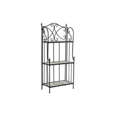 Полка DKD Home Decor Мозаика Керамика, чёрная Ковка (54 x 29 x 121 см) цена и информация | Полки | kaup24.ee