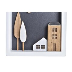 Dekoratiivkuju DKD Home Decor Puit Valge Majad (15 x 3,5 x 15 cm) hind ja info | Sisustuselemendid | kaup24.ee