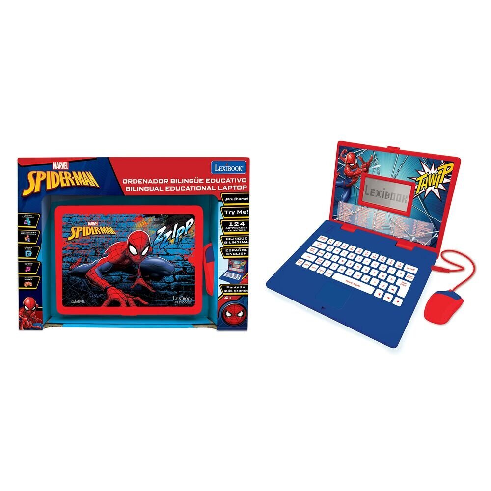 Sülearvuti Spiderman Lexibook JC598SPi2 Laste цена и информация | Arendavad mänguasjad | kaup24.ee