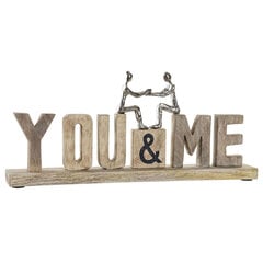 Dekoratiivkuju DKD Home Decor You & Me Hõbedane Alumiinium (54 x 7,5 x 24 cm) hind ja info | Sisustuselemendid | kaup24.ee