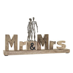 Dekoratiivkuju DKD Home Decor Mr & Mrs Hõbedane Alumiinium (51 x 7,5 x 28 cm) цена и информация | Детали интерьера | kaup24.ee