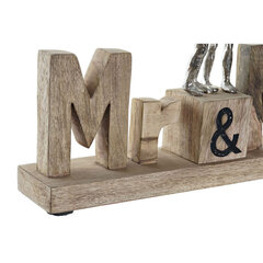 Dekoratiivkuju DKD Home Decor Mr & Mrs Hõbedane Alumiinium (51 x 7,5 x 28 cm) hind ja info | Sisustuselemendid | kaup24.ee