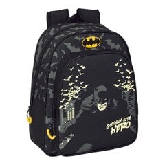 Laste seljakott Batman Hero Must (27 x 33 x 10 cm) цена и информация | Школьные рюкзаки, спортивные сумки | kaup24.ee