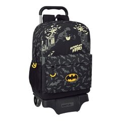 Школьный рюкзак с колесиками Batman Hero, чёрный, 30 x 43 x 14 cм цена и информация | Школьные рюкзаки, спортивные сумки | kaup24.ee