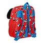 Laste seljakott Mickey Mouse Clubhouse Happy smiles Punane Sinine (28 x 34 x 10 cm) hind ja info | Koolikotid, sussikotid | kaup24.ee