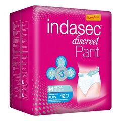 Памперсы для несамостоятельных людей Pant Plus Indasec (12 uds) цена и информация | Тампоны, гигиенические прокладки для критических дней, ежедневные прокладки | kaup24.ee