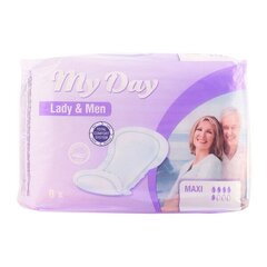 Uriinipidamatuse hügieeniside Maxi My Day (8 uds) hind ja info | Tampoonid, hügieenisidemed, menstruaalanumad | kaup24.ee