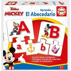 Настольная игра Educa Disney Junior Aprendo el Abecedario цена и информация | Настольные игры, головоломки | kaup24.ee