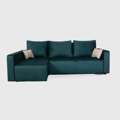 Угловой диван - Кровать "Megan" Тёмно Зелёный цена и информация | Угловые диваны | kaup24.ee
