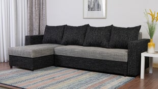 Угловой Диван-Кровать «Lugan Plus» Серый комбинированный цена и информация | Угловые диваны | kaup24.ee