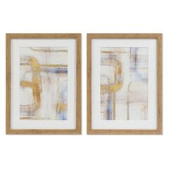 Картина DKD Home Decor, Абстракция (30 x 3 x 40 cm) (2 шт.) цена и информация | Настенные деревянные декорации | kaup24.ee