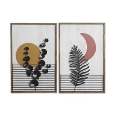 Картина DKD Home Decor, растение (51 x 3 x 76,5 cm) (2 шт.) цена и информация | Настенные деревянные декорации | kaup24.ee