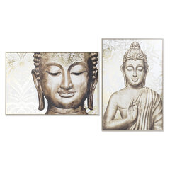 Maal DKD Home Decor Buddha Idamaine (83 x 4,5 x 122,5 cm) (2 Ühikut) цена и информация | Картины, живопись | kaup24.ee