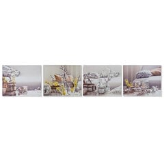 Картина DKD Home Decor, Цветы (50 x 1,8 x 40 cm) (4 шт.) цена и информация | Репродукции, картины | kaup24.ee