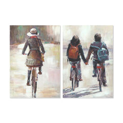 Maal DKD Home Decor Jalgratas (60 x 2,5 x 90 cm) (2 Ühikut) цена и информация | Картины, живопись | kaup24.ee