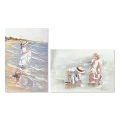 Картина DKD Home Decor, Пляж (60 x 2,5 x 90 cm) (2 шт.) цена и информация | Настенные деревянные декорации | kaup24.ee