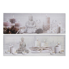 Maal DKD Home Decor Buddha Idamaine (90 x 2,3 x 30 cm) (2 Ühikut) (12 Ühikut) hind ja info | Seinapildid | kaup24.ee