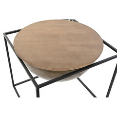 Журнальный столик DKD Home Decor, чёрный металл, деревянный, коричневый (64 x 64 x 62.5 см) цена и информация | Журнальные столики | kaup24.ee