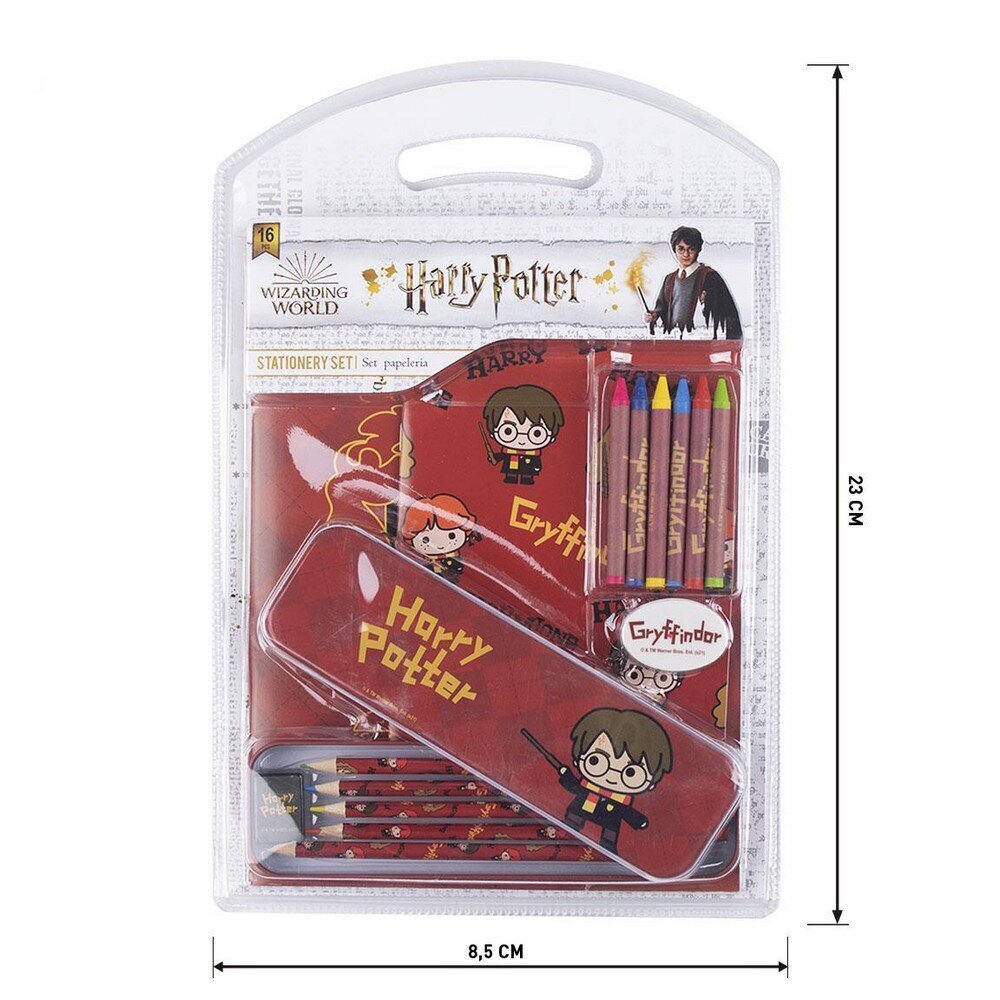 Kontoritarvete Komplekt Harry Potter 16 Tükid, osad Punane hind ja info | Kirjatarbed | kaup24.ee