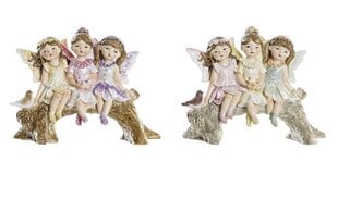 Dekoratiivkuju DKD Home Decor Vaik Mitmevärviline Haldjas Shabby Chic (12,5 x 5 x 9 cm) (2 Ühikut) цена и информация | Детали интерьера | kaup24.ee