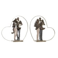 Dekoratiivkuju DKD Home Decor Pere Süda Metall Vask Vaik Kaasaegne (28 x 8,5 x 27 cm) (2 Ühikut) цена и информация | Детали интерьера | kaup24.ee