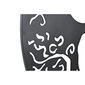 Seinakaunistus DKD Home Decor Must Metall Idamaine (98 x 1 x 98 cm) (100 x 1 x 100 cm) (2 Ühikut) hind ja info | Sisustuselemendid | kaup24.ee