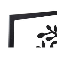 Seinakaunistus DKD Home Decor 3 Ühikut Must Puu Metall (141 x 1,3 x 61 cm) hind ja info | Sisustuselemendid | kaup24.ee