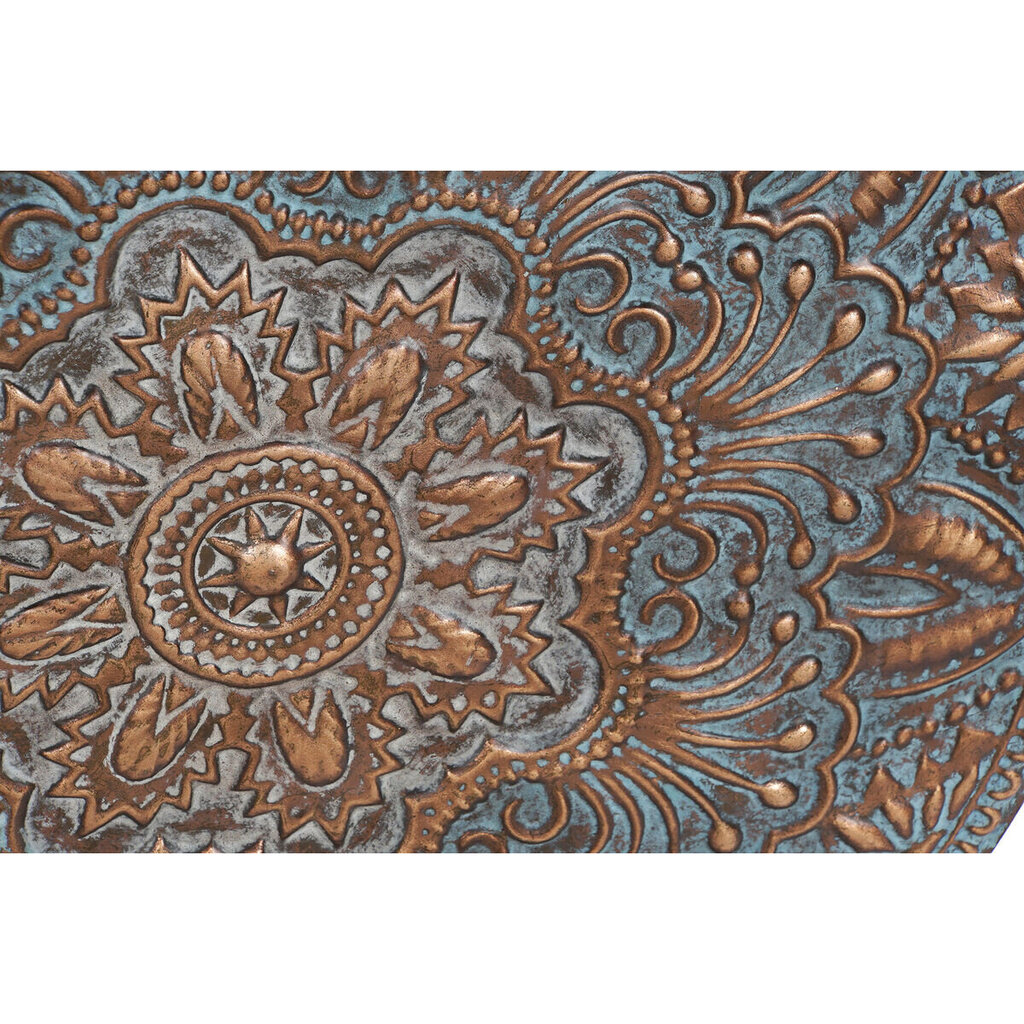 Seinakaunistus DKD Home Decor Sinine Kuldne Metall Vask Roheline Mandala (56 x 4 x 56 cm) (2 Ühikut) hind ja info | Sisustuselemendid | kaup24.ee