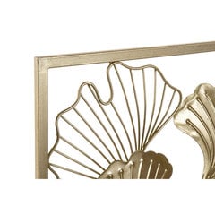 Seinakaunistus DKD Home Decor Kuldne Metall Shabby Chic Taime leht (45,5 x 3 x 60 cm) (2 Ühikut) hind ja info | Sisustuselemendid | kaup24.ee