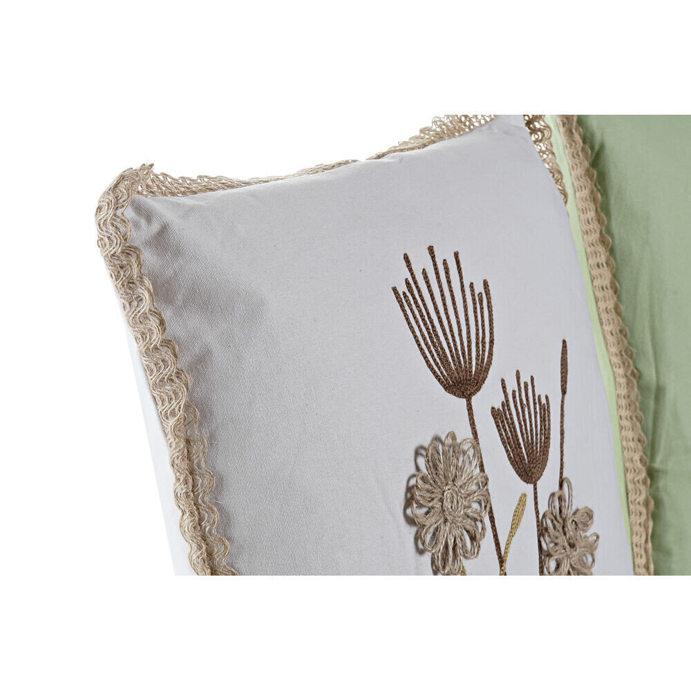 Padi DKD Home Decor Lill Roosa Polüester Alumiinium Valge Roheline Shabby Chic (45 x 10 x 45 cm) (3) (3 Ühikut) hind ja info | Dekoratiivpadjad ja padjakatted | kaup24.ee