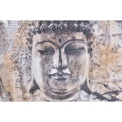 Padi DKD Home Decor Pruun Buddha Polüester Alumiinium Idamaine (45 x 10 x 45 cm) (2 Ühikut) hind ja info | Dekoratiivpadjad ja padjakatted | kaup24.ee