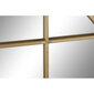 Seinapeegel DKD Home Decor Kristall Kuldne Aknad Raud (60 x 2,5 x 60 cm) hind ja info | Peeglid | kaup24.ee