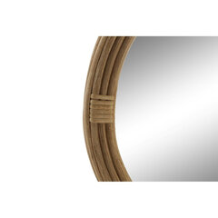 Настенное зеркало DKD Home Decor, коричневый ротанг (41 x 2 x 83 см) цена и информация | Зеркальца | kaup24.ee