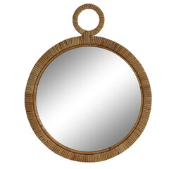 Настенное зеркало DKD Home Decor, коричневый ротанг (40 x 2 x 51 см) цена и информация | Подвесные зеркала | kaup24.ee