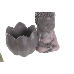 Dekoratiivkuju DKD Home Decor Pruun Buddha Roheline Vaik Heleroosa (12.5 x 7.5 x 9.7 cm) цена и информация | Детали интерьера | kaup24.ee