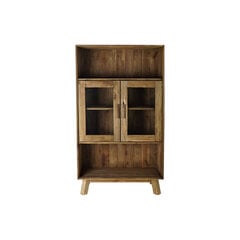 Полка DKD Home Decor, стеклянная, натуральная переработанная древесина (90 x 40 x 160 см) цена и информация | Полки | kaup24.ee