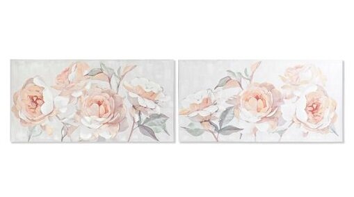 Maal DKD Home Decor Kwiaty (120 x 3 x 60 cm) (2 Ühikut) цена и информация | Seinapildid | kaup24.ee