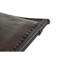 Подставка для ног DKD Home Decor, чёрный металл, кожа, темно-коричневый Vintage (56 x 44,5 x 45 см) цена и информация | Кресла-мешки и пуфы | kaup24.ee