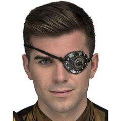 пластырь My Other Me Steampunk Чёрный цена и информация | Карнавальные костюмы | kaup24.ee