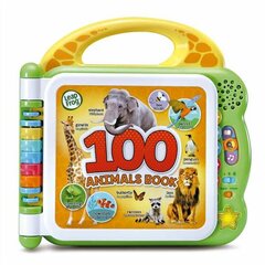 Образовательный набор Cefatoys 100 animals book. Learn vocabulary in Spanish and English (ES-EN) цена и информация | Настольные игры, головоломки | kaup24.ee