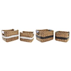 Korvikomplekt DKD Home Decor Koloniaalne PU kiud (32 x 25 x 20 cm) (2 Ühikut) цена и информация | Ящики для вещей | kaup24.ee