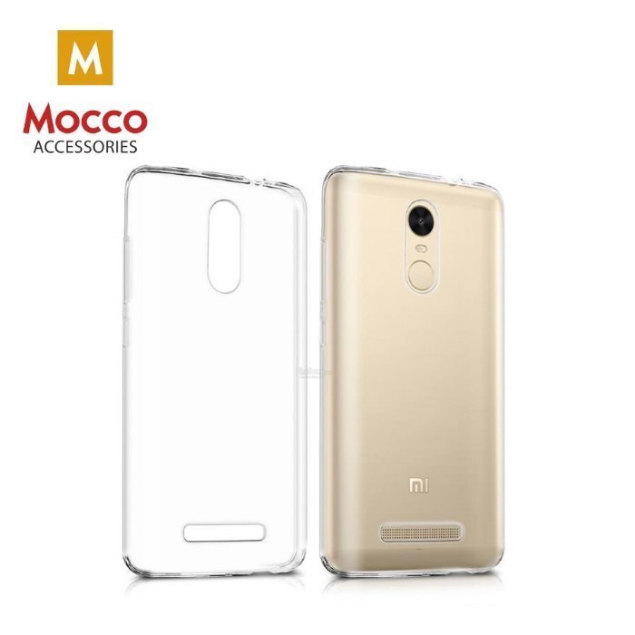 Mocco Ultra 0.3 mm silikoon tagus telefonile Xiaomi Redmi 4 / 4 Pro / 4 Prime, läbipaistev hind ja info | Telefoni kaaned, ümbrised | kaup24.ee