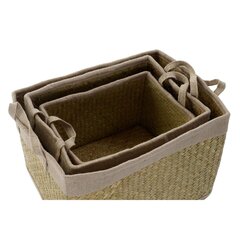 Korvikomplekt DKD Home Decor Looduslik kiud (41 x 31 x 26 cm) цена и информация | Ящики для вещей | kaup24.ee