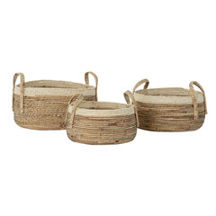 Korvikomplekt DKD Home Decor Troopiline kiud (45 x 45 x 33 cm) hind ja info | Hoiukastid ja -korvid | kaup24.ee