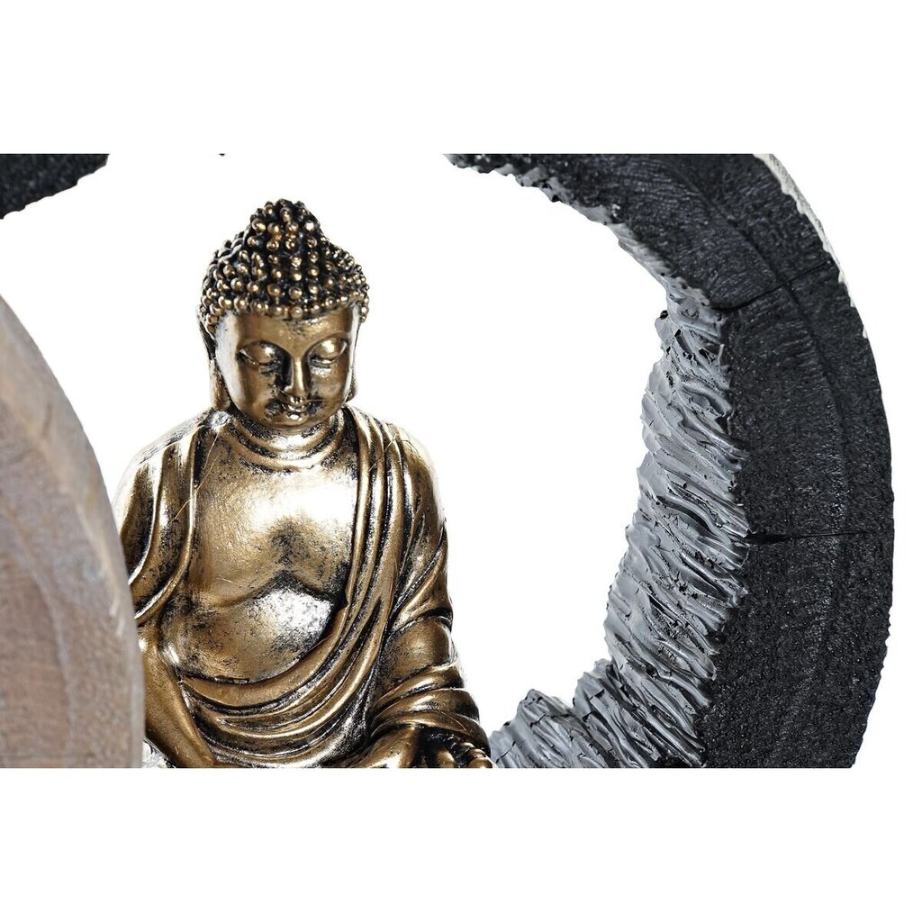 Dekoratiivkuju DKD Home Decor Must Kuldne Buddha Vaik (20,8 x 6 x 18,5 cm) (2 Ühikut) hind ja info | Sisustuselemendid | kaup24.ee