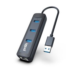 USB-хаб на 3 порта iggual CARBON цена и информация | Адаптеры и USB-hub | kaup24.ee
