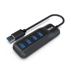 4-Port USB Hub iggual CARBON hind ja info | USB jagajad, adapterid | kaup24.ee