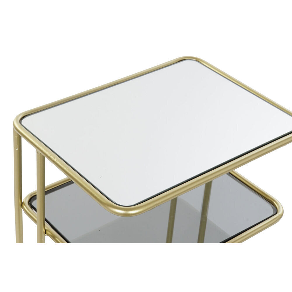 Küljelaud DKD Home Decor Peegel Kristall Kuldne Metall (40 x 31 x 61 cm) hind ja info | Diivanilauad | kaup24.ee